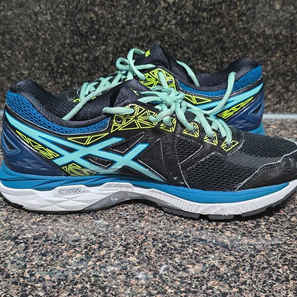 Asics Women’s GT-2000 4 Running Shoe Size 10 T656N Black/Blue - Picture 4 of 9